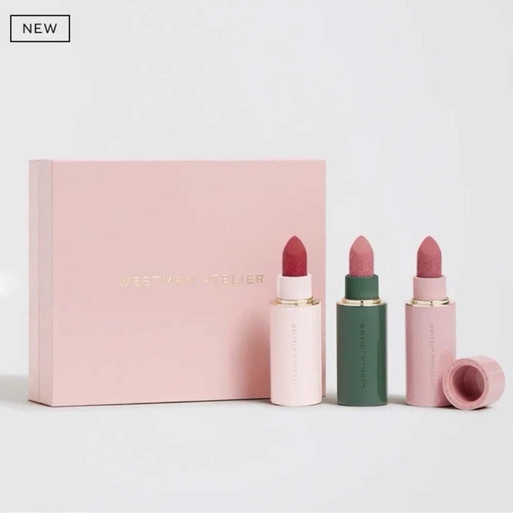 Westman Atelier Pink and Green Lipstick Collection - Picture 1 of 7
